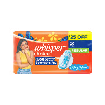 Whisper Choice Sanitary Pads 20 pieces