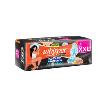 Whisper Choice Nights Sanitary Pads 1 pack (16 pieces)