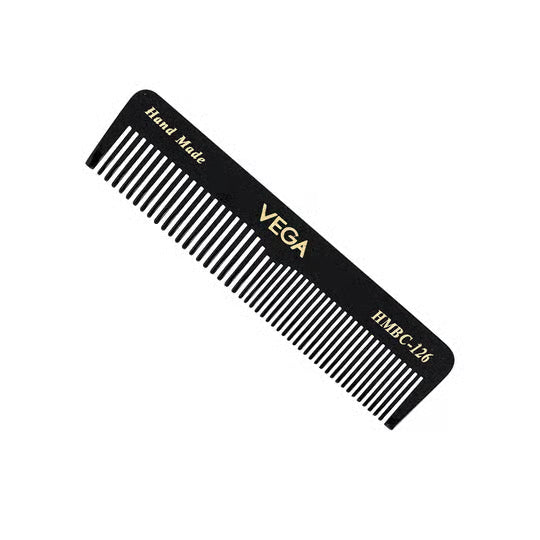 Vega Compact Pocket Hair Comb (Black)