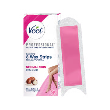Veet Professional Ready-to-use Normal Skin Wax Strips